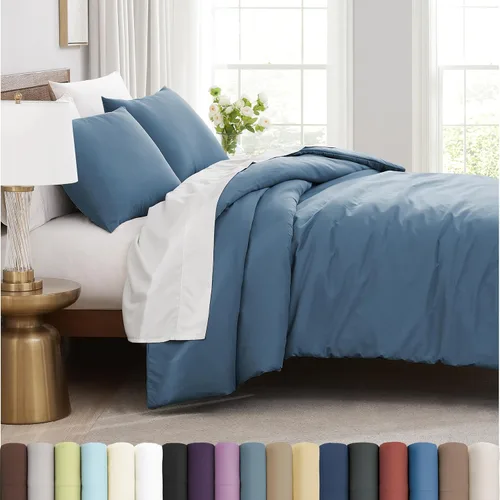 Vista 52 de Southshore Fine Living, Inc. Juego de funda de edredón tamaño extra grande individual/XL, ropa de cama de microfibra cepillada premium de fácil