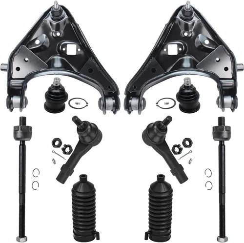 Vista 74 de Detroit Axle - Kit de suspensión delantera de 10 piezas para Chevrolet Trailblazer GMC Envoy 2004-2007 2005 2006 Soportes de brazo de control