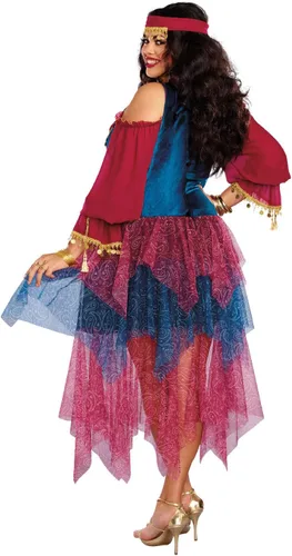 Vista 2 de Dreamgirl Disfraz de gitana, para mujer talla plus