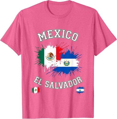 Vista 31 de Camiseta de recuerdo de la bandera vintage de El Salvador de México
