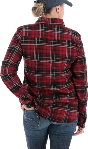 Vista 4 de Legendary Whitetails Camisa de franela a cuadros Stockyards para mujer