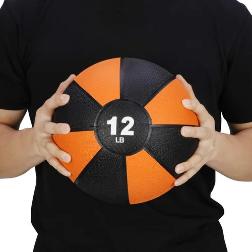 Vista 6 de HomGarden Pelota medicinal de entrenamiento de ejercicio de 6 libras para yoga, equilibrio, estabilidad, entrenamiento de fuerza