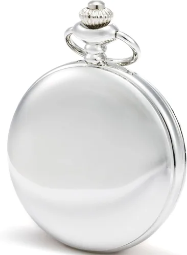 Vista 4 de SEWOR Reloj de bolsillo de cuarzo Shell Dial lupa caso con dos tipos de cadena cuerometal
