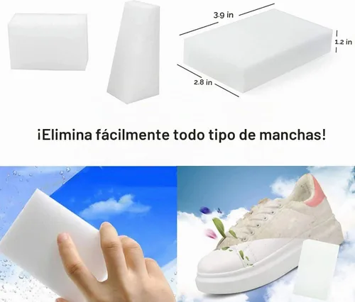 Vista 5 de Paquete de 60 esponjas mágicas de limpieza, almohadillas multifuncionales de espuma de melamina de alta calidad para la vajilla, esponja de limpieza