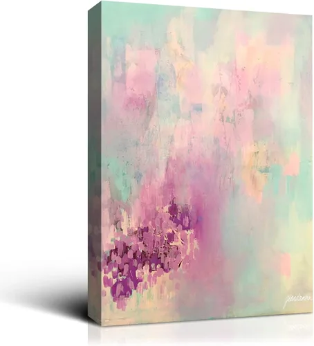 Vista 26 de Denzoer - Lienzo decorativo para pared, pintura abstracta, decoración de pared, pintura contemporánea con envoltura de galería, ilustraciones