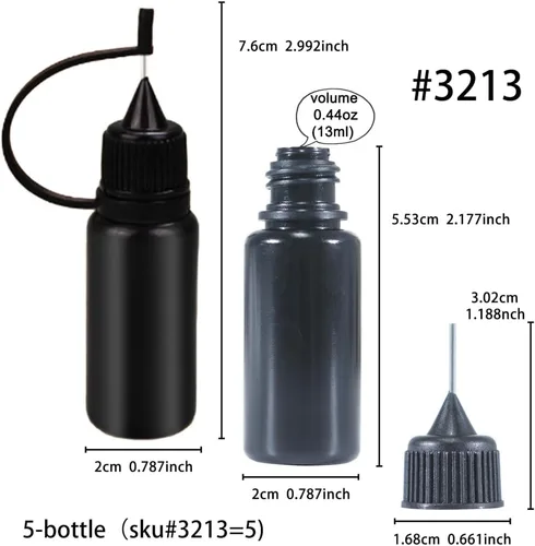 Vista 3 de Molde de silicona 3D Merkaba Chakra Stones Geométrico UV Resina Fundición con 5 botellas aplicadoras de punta de precisión, paquete de 8 collares