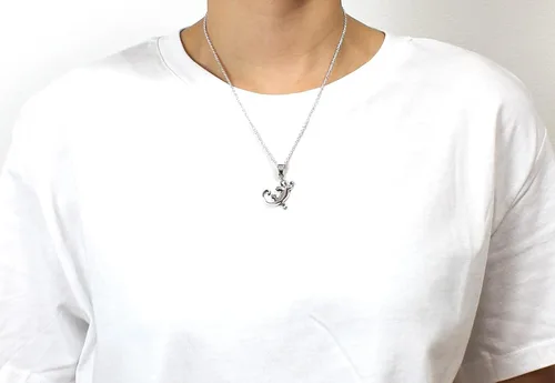 Vista 5 de COSUMOSU 925 sterling silver Gecko Lizard Spirit Animal Pendant