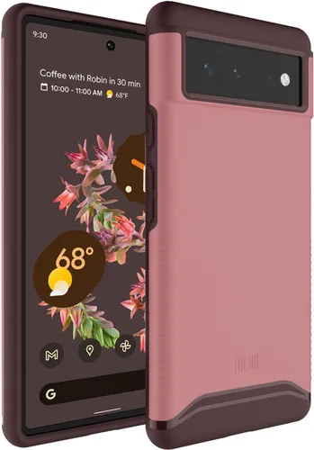 Vista 9 de TUDIA DualShield - Funda diseñada para Google Pixel 6 (2021), [Merge] a prueba de golpes, grado militar, delgada, resistente, de doble capa de Verde