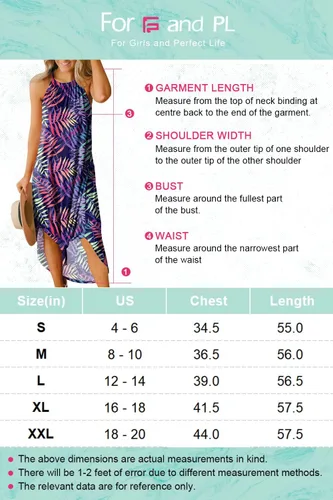 Vista 6 de For G and PL Vestido largo de playa sin mangas con abertura lateral halter para mujer