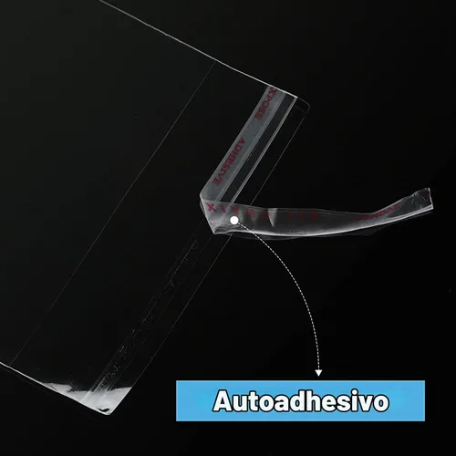 Vista 3 de Geyoga Bolsa de celofán de plástico transparente resellable de plástico transparente para galletas de caramelo, envoltura decorativa, 3 x 5