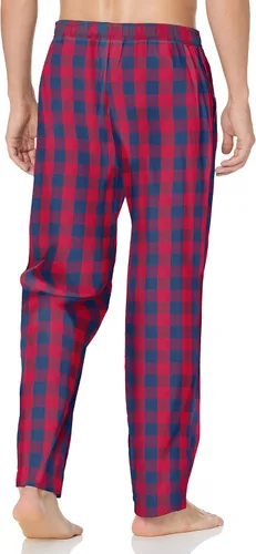 Vista 2 de Nautica Pantalón de pijama para dormir con cintura elástica 100% algodón suave para hombre