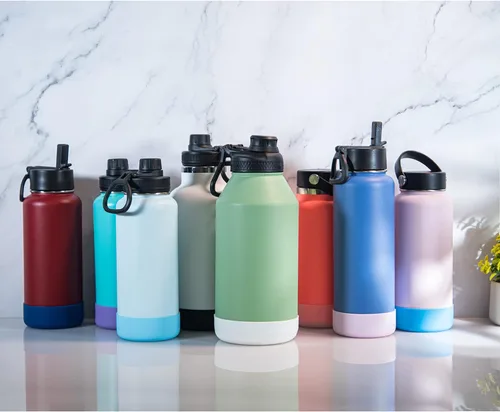 Vista 6 de koodee Funda protectora de silicona para Hydro Flask de 12 onzas, accesorios para botellas de agua deportivas, funda inferior antideslizante