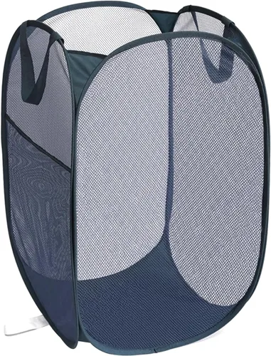Vista 10 de Cestas plegables duraderas para lavandería, cesta desplegable resistente a desgarros para lavandería, cesta de ropa plegable con asas de transporte