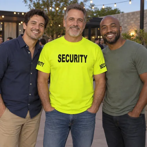 Vista 2 de The Goozler v2 Security - Event Duty Staff - Camiseta de seguridad unisex para adultos, color verde