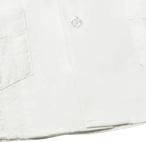 Vista 4 de JOGAL Camisas de guayabera cubana de manga corta con botones para la playa