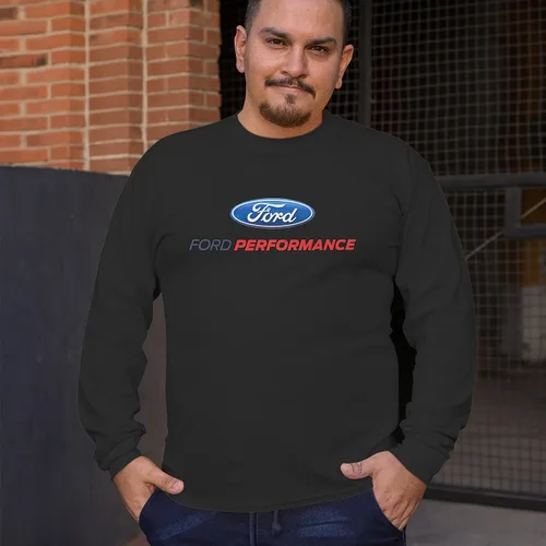 Vista 3 de Ford Performance Camiseta de manga larga Ford Mustang GT ST Racing Negro
