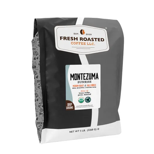 Vista 39 de Fresh Roasted Coffee, Blackbeard's Revenge, 12 onzas, tostado medio, Kosher, grano entero
