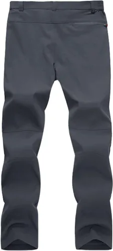 Vista 2 de MAGNIVIT - Pantalones de senderismo para hombre, resistentes al agua, 4 bolsillos con cremallera, reforzados, rodilleras, pantalones