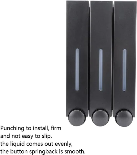 Vista 7 de Wall Mount 3 Head Shampoo Dispenser for Hotel Bathroom Soap
