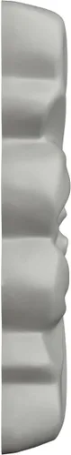 Vista 3 de Ekena Millwork ROS02X02OX Oxford Square Rosette, 2 1/2"W x 2 1/4"H x 3/8"P, imprimado