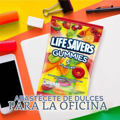 Vista 5 de LIFE SAVERS - Bolsa de caramelos de gomitas de 5 sabores, 7 onzas (paquete de 12)