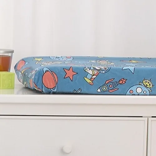 Vista 6 de Disney Toy Story Buzz Lightyear - Funda para cambiador contorneada azul y naranja
