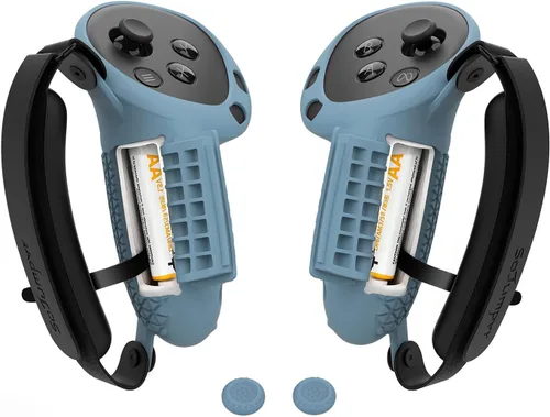 Vista 9 de SoJumpvr Controller Grips Cover Compatible with Meta Quest 3S/Quest 3 Accessories, Hand Strap with Battery Opening, Knuckle Straps with Widen and
