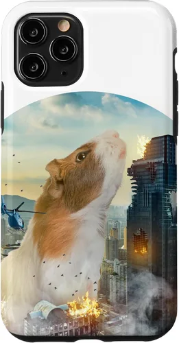 Vista 10 de iPhone 15 Divertido y lindo conejillo de indias es salvaje en el caso de Navidad