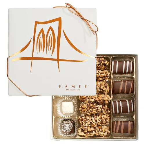 Vista 4 de Regalos gourmet Kosher Chocolate Purim - Set de regalo con 4 fabulosos regalos de chocolate