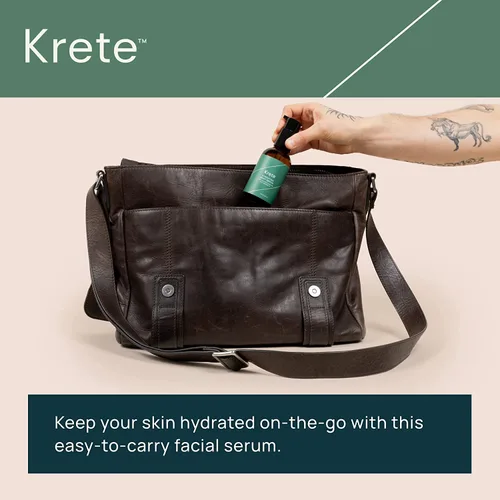 Vista 6 de KRETE Suero hidratante facial y corporal para hombres de la cabeza a los pies - Hidrata, suaviza, hidrata y protege tu piel en 30 segundos, sin
