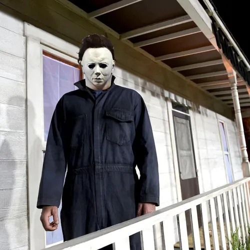 Vista 3 de Boolavard Máscaras de Michael Myers para Halloween, disfraz de terror, cosplay, accesorios de látex