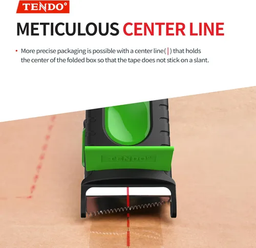Vista 7 de Dispensador de cinta de envío resistente: TENDO° Premium Line - Dispensador Master Piece de 2 pulgadas reutilizable, reemplazable y ecológico