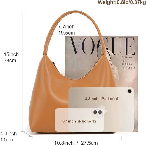 Vista 6 de MELOLILA Bolsos hobo pequeños para mujer, bolso hobo para mujer
