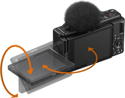Vista 4 de Kit definitivo del creador de contenido Sony ZV-1F: Memoria Extreme de 128GB, micrófono, luz de video, software de edición U-Grip y paquete