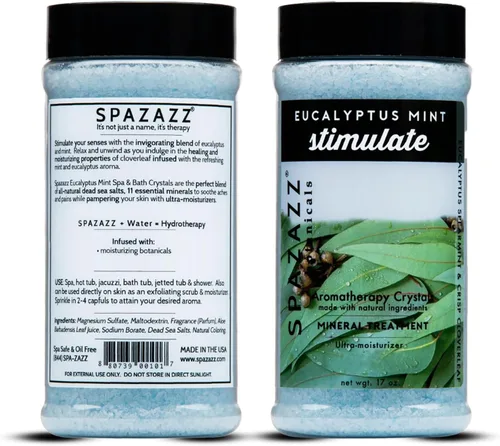 Vista 2 de Spazazz Cristales de eucalipto y menta para spa y baño