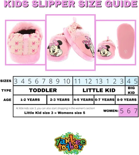 Vista 2 de Minnie Mouse - Pantuflas de felpa para niña pequeña