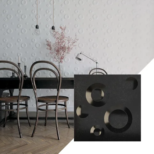 Vista 11 de Ekena Millwork WP12X12COWH Cole EnduraWall - Paneles decorativos de pared 3D de 11 7/8 pulgadas de ancho x 11 7/8 pulgadas de alto, color blanco