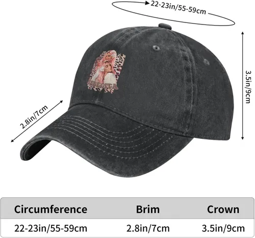 Vista 5 de Karol Singer G Hat Adjustable Baseball Cap Hat Men Women Vintage Washed Distressed Twill Cotton Golf Dad Hat Unconstructed Classic Polo Style Unisex
