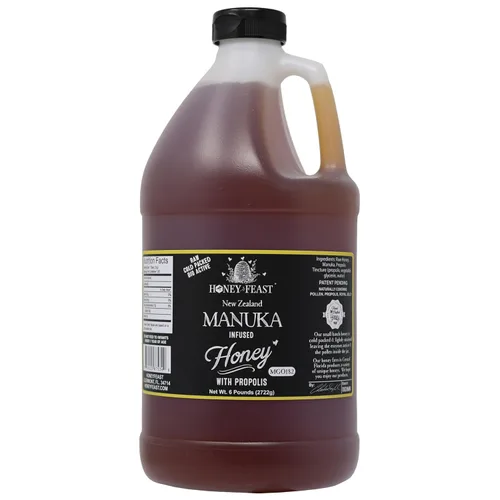 Vista 17 de HONEY FEAST 6 Libras de Miel en Granel Mezcla para Alergias - Vast American, Elaborada en Florida, Cruda y Sin Filtrar, Alto Contenido de Polen