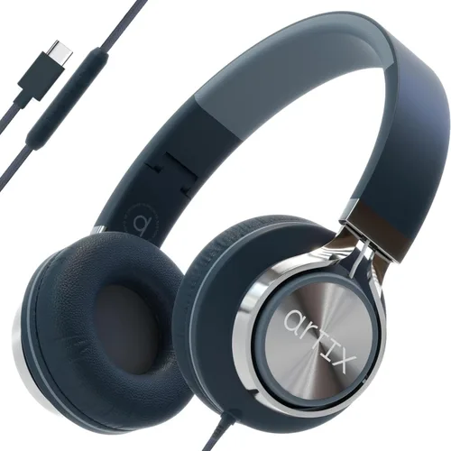 Vista 15 de ARTIX CL750 - Auriculares con cable con micrófono, auriculares con aislamiento de ruido para computadora y computadora portátil, auriculares