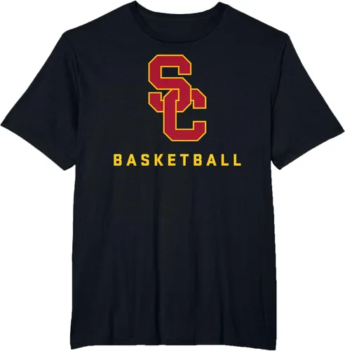 Vista 7 de Camiseta con licencia oficial de USC Trojans Basketball con logotipo icónico
