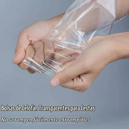Vista 8 de Morepack Bolsas de celofán extra grandes para cestas de regalo de 35 x 47 10pcs