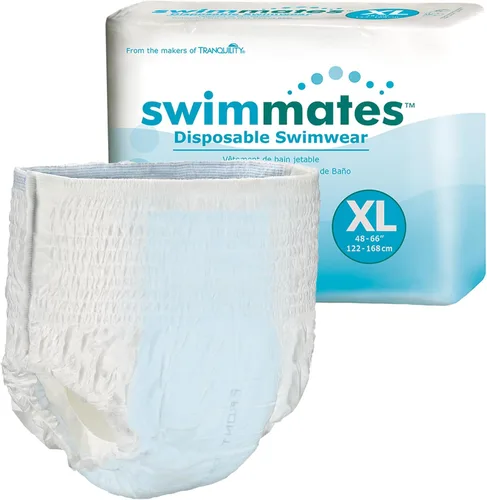 Vista 11 de Swimmates, Braguitas de natación para adultos, con tiras laterales desmontables, unisex, desechables, talla XL para jóvenes