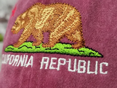 Vista 3 de Hepandy Sombreros bordados de California Bear