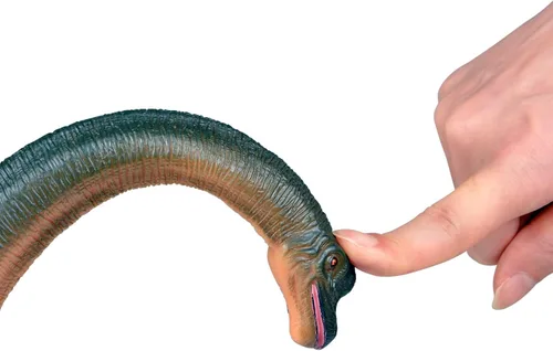 Vista 2 de RECUR Juguetes gigantes de Brachiosaurus de 20.5 juguetes jurásicos, figura de dinosaurio segura, sin olor, pintadas a mano para niños, diseño