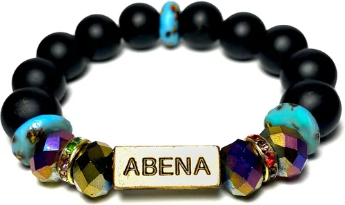 Vista 66 de Pulseras africanas tradicionales con nombre nacido en el día para mujeres de Ghana, materiales naturales, ajuste cómodo y holgado