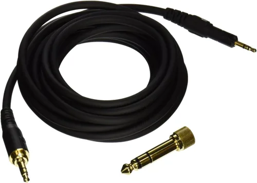 Vista 3 de Cable en espiral de repuesto Audio-Technica HP-CC para audífonos de la serie M, Negro