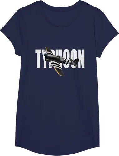 Vista 66 de RAF Hawker Typhoon WW2 Fighter Aircraft T-Shirt