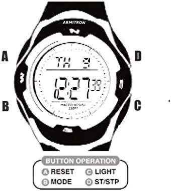 Vista 2 de Armitron Sport Reloj digital con correa de resina para mujer, 457086
