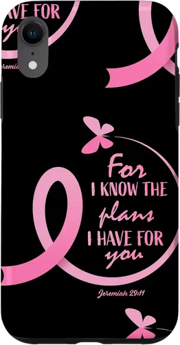 Vista 25 de Breast Cancer Gifts Women Mom Jeremiah 29 11 Butterfly Phone Case for iPhone 17